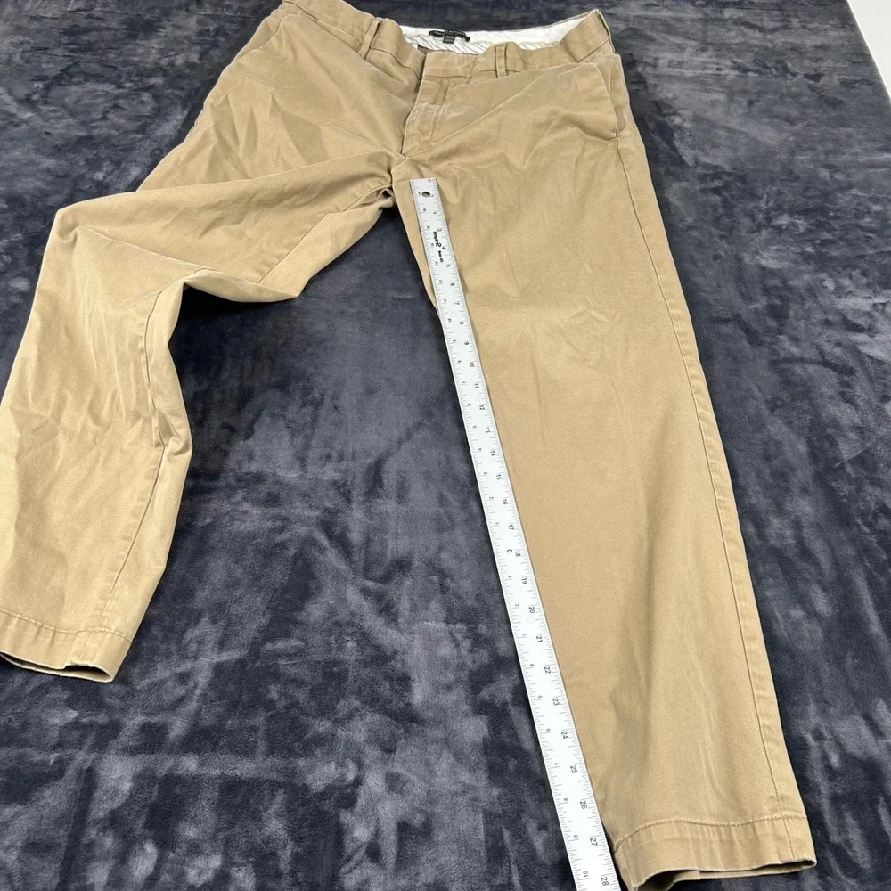 Banana Republic Tapered Fit Chino Pants Mens 36x32 Khaki Tan Stretch Cotton